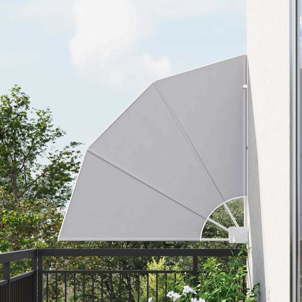 Schermo di Privacy per Balcone 115 x 115 cm Poliestere Grigio