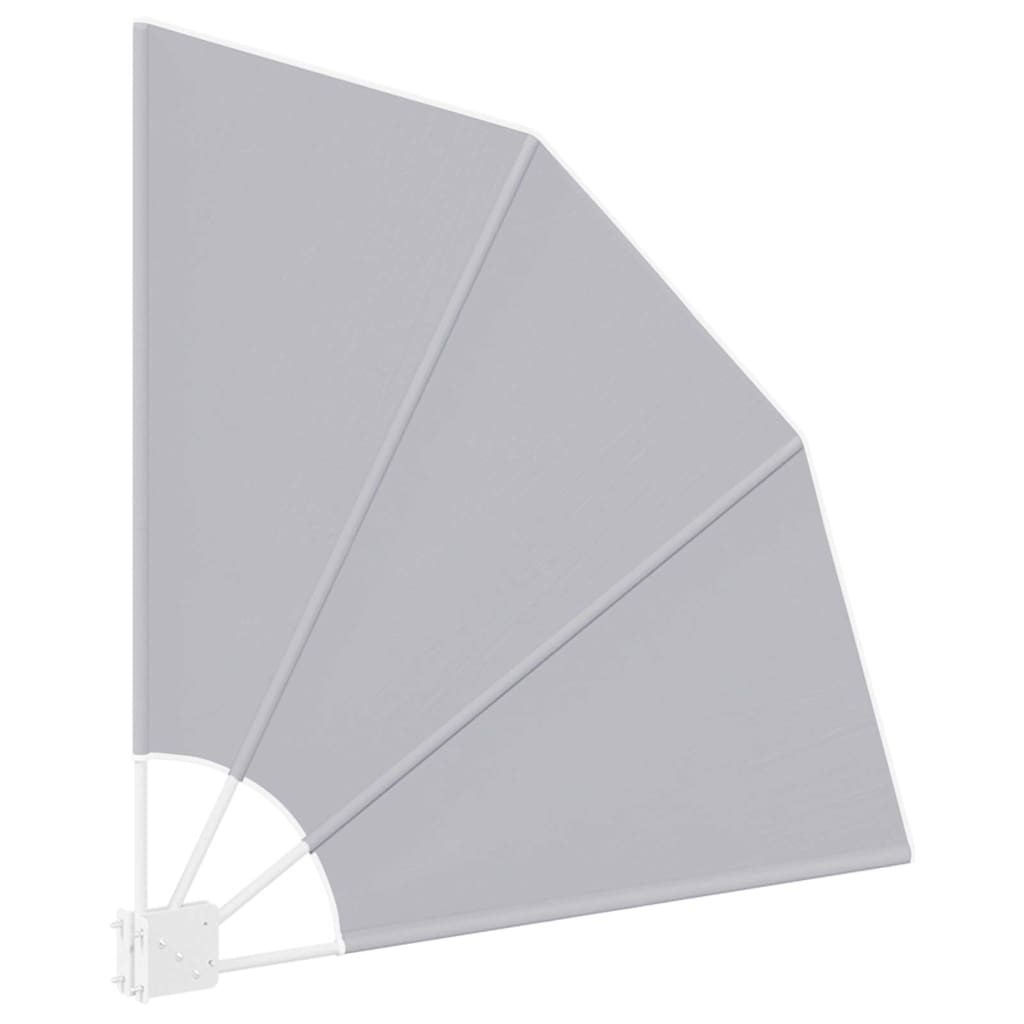 Schermo di Privacy per Balcone 115 x 115 cm Poliestere Grigio