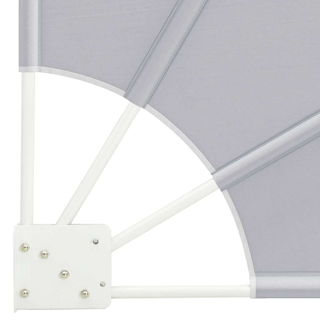 Schermo di Privacy per Balcone 115 x 115 cm Poliestere Grigio