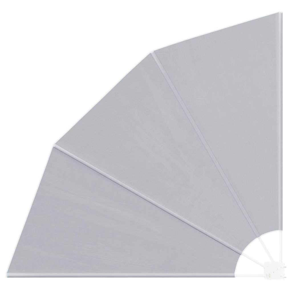 Schermo di Privacy per Balcone 160 x 160 cm Poliestere Grigio