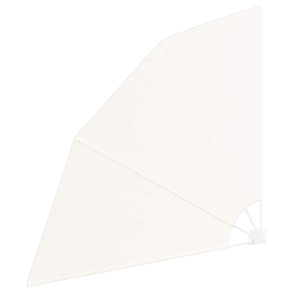 Schermo di Privacy per Balcone 160 x 160 cm Poliestere Crema