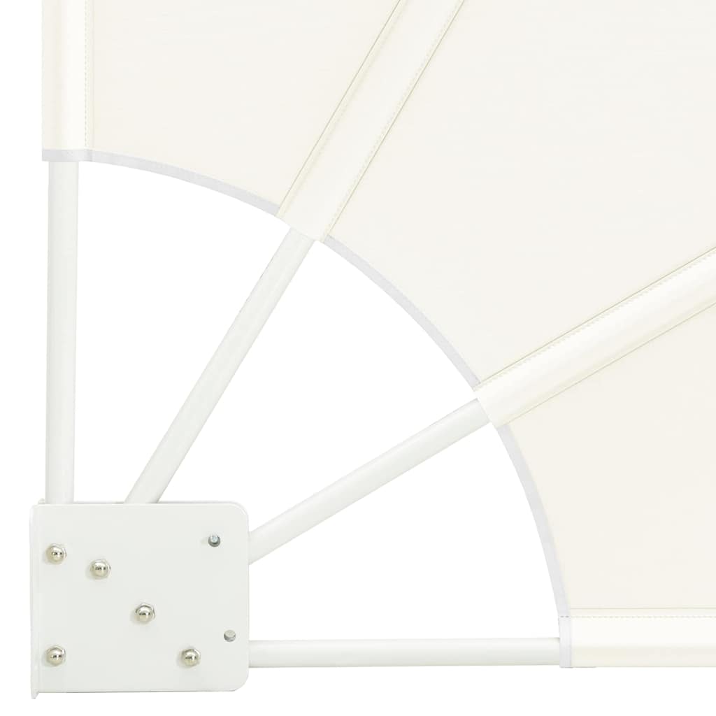 Schermo di Privacy per Balcone 160 x 160 cm Poliestere Crema