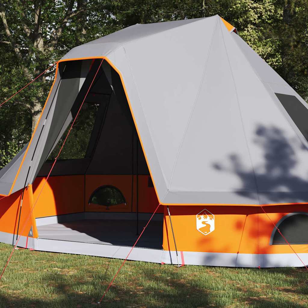 Tenda Tipi 6 persona Grigio e arancione taffetà