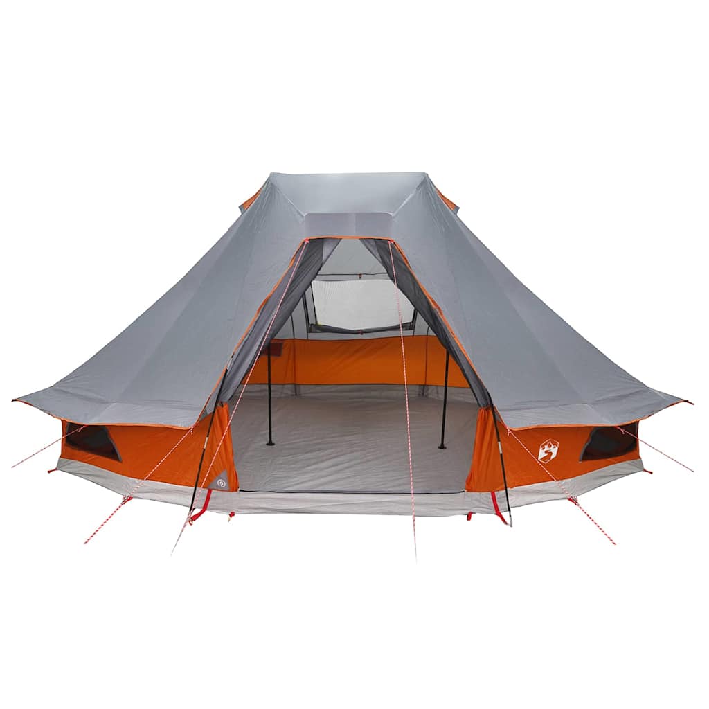 Tenda Tipi 6 persona Grigio e arancione taffetà