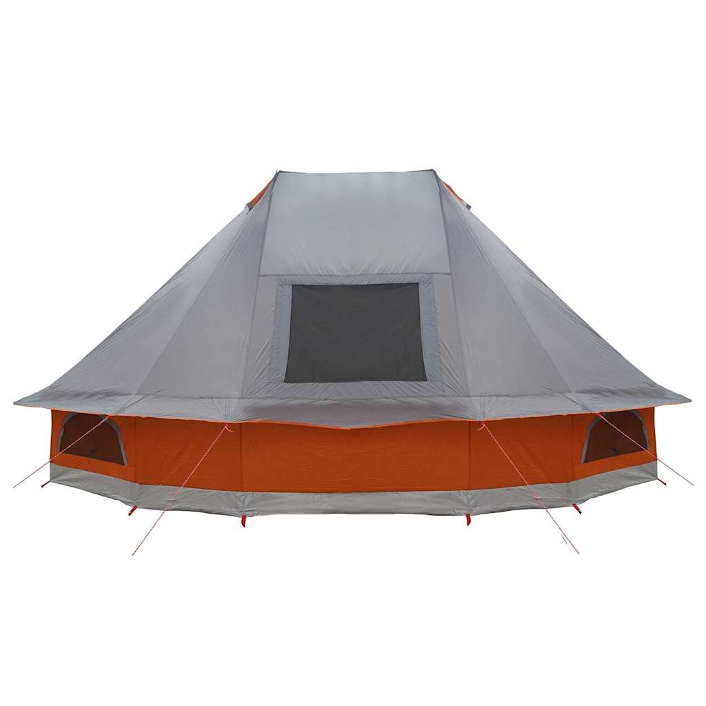 Tenda Tipi 6 persona Grigio e arancione taffetà