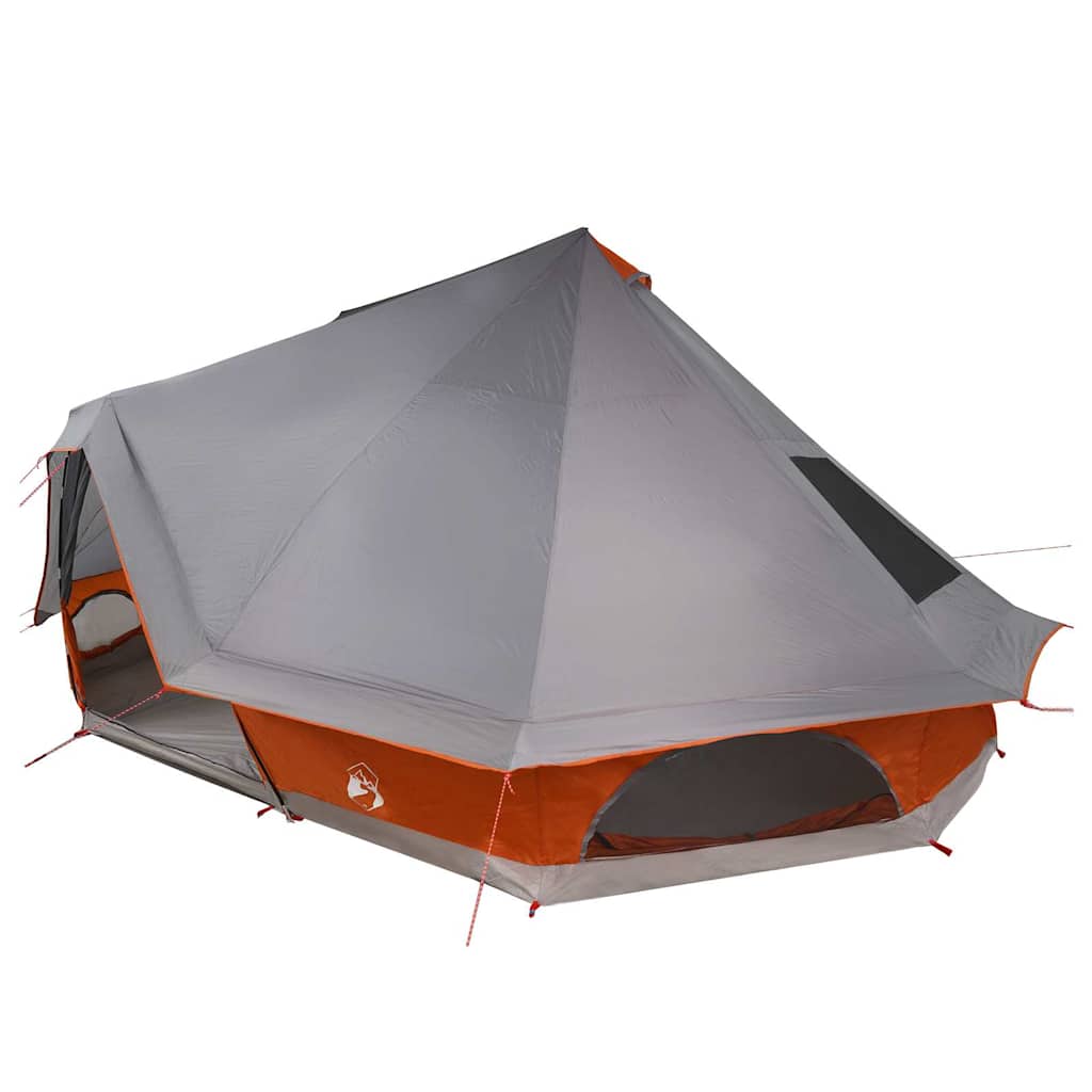 Tenda Tipi 10 persona Grigio e arancione taffetà