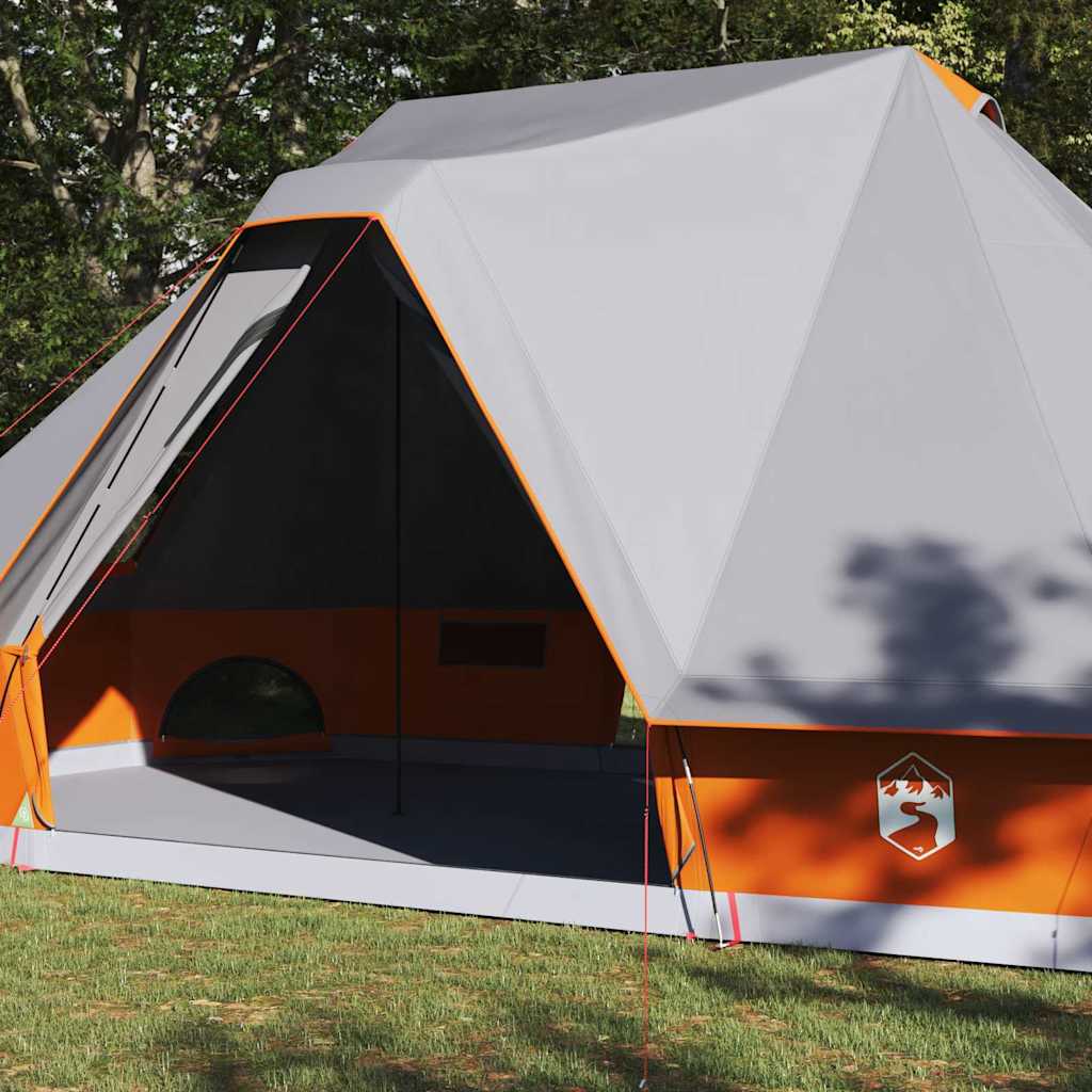 Tenda Tipi 10 persona Grigio e arancione taffetà