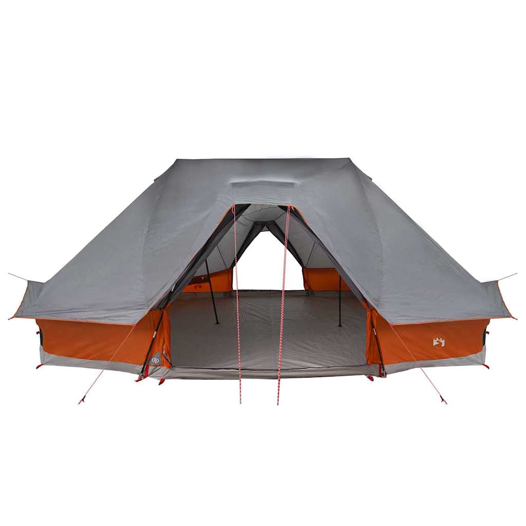 Tenda Tipi 10 persona Grigio e arancione taffetà