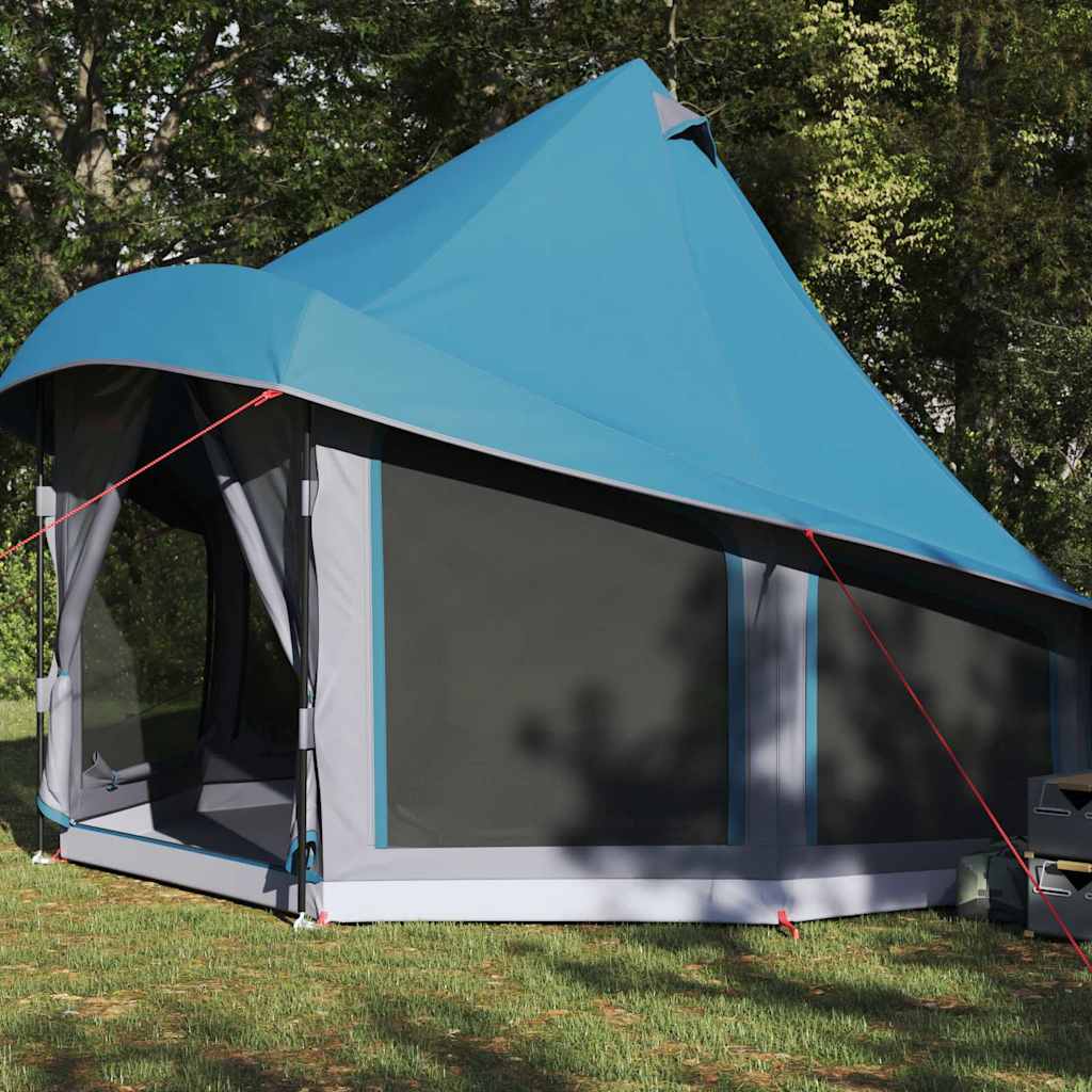 Tenda Tipi con tetto Blu 404 x 370 x 270 cm taffetà