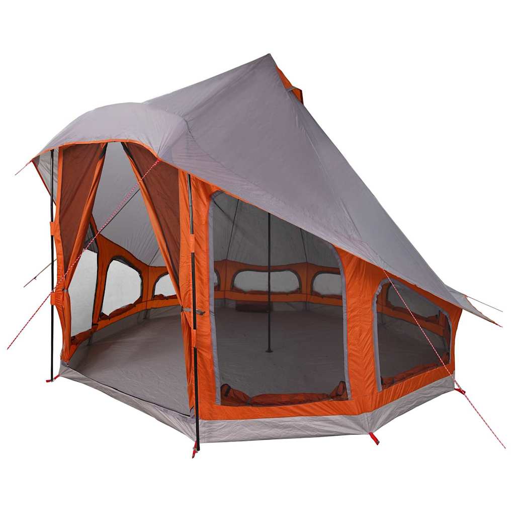 Tenda Tipi Grigio e arancione 404 x 370 x 270 cm taffetà