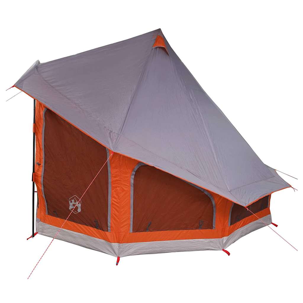 Tenda Tipi Grigio e arancione 404 x 370 x 270 cm taffetà