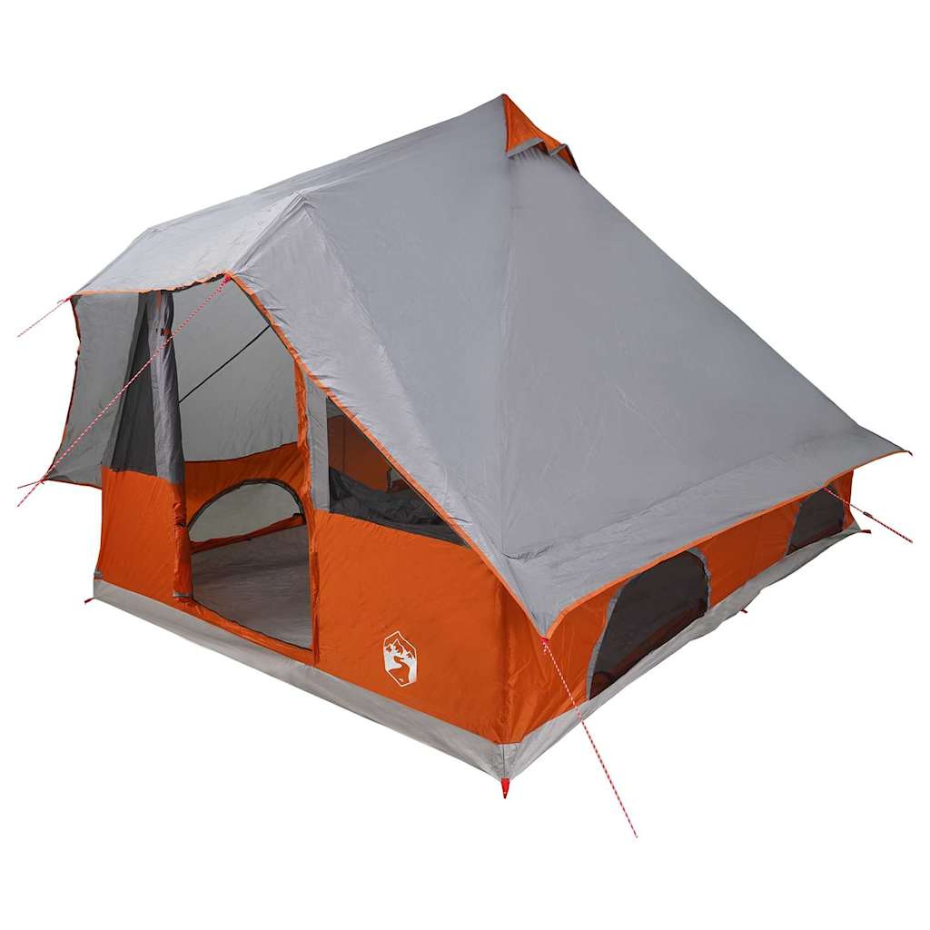 Tenda Tipi 8 persona Grigio e arancione taffetà