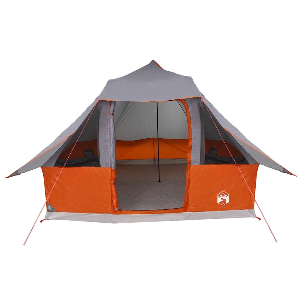 Tenda Tipi 8 persona Grigio e arancione taffetà