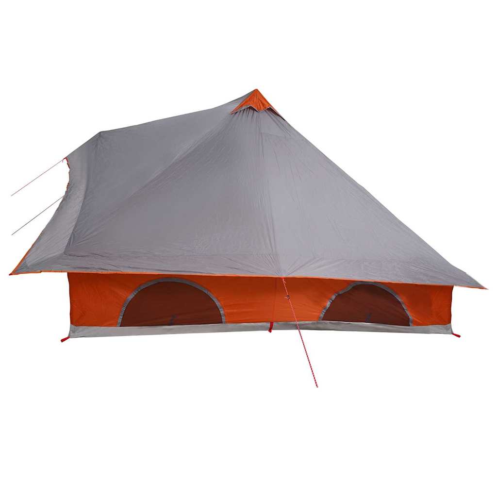 Tenda Tipi 8 persona Grigio e arancione taffetà