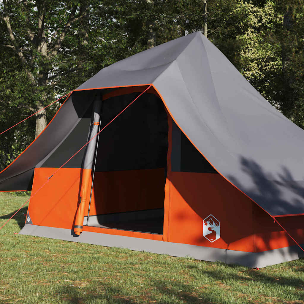 Tenda Tipi 10 persona Grigio e arancione taffetà