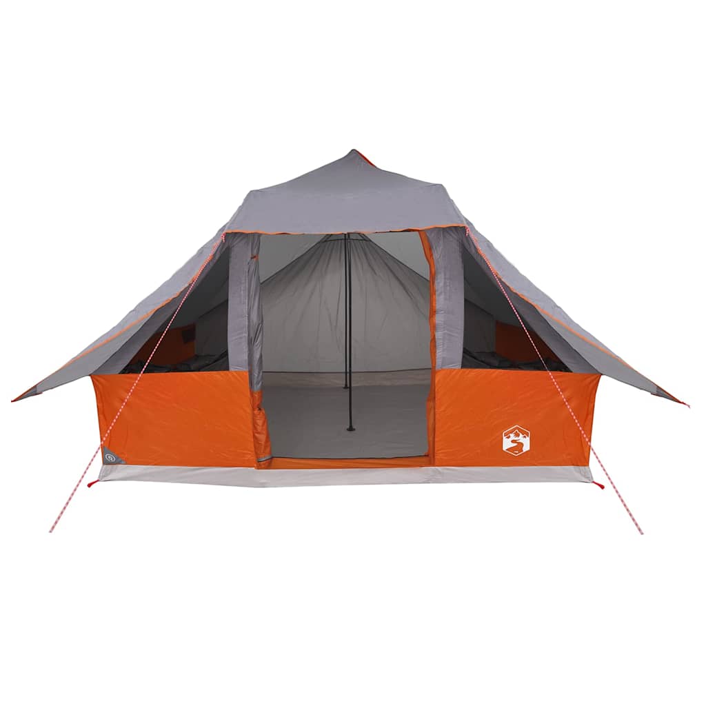 Tenda Tipi 10 persona Grigio e arancione taffetà