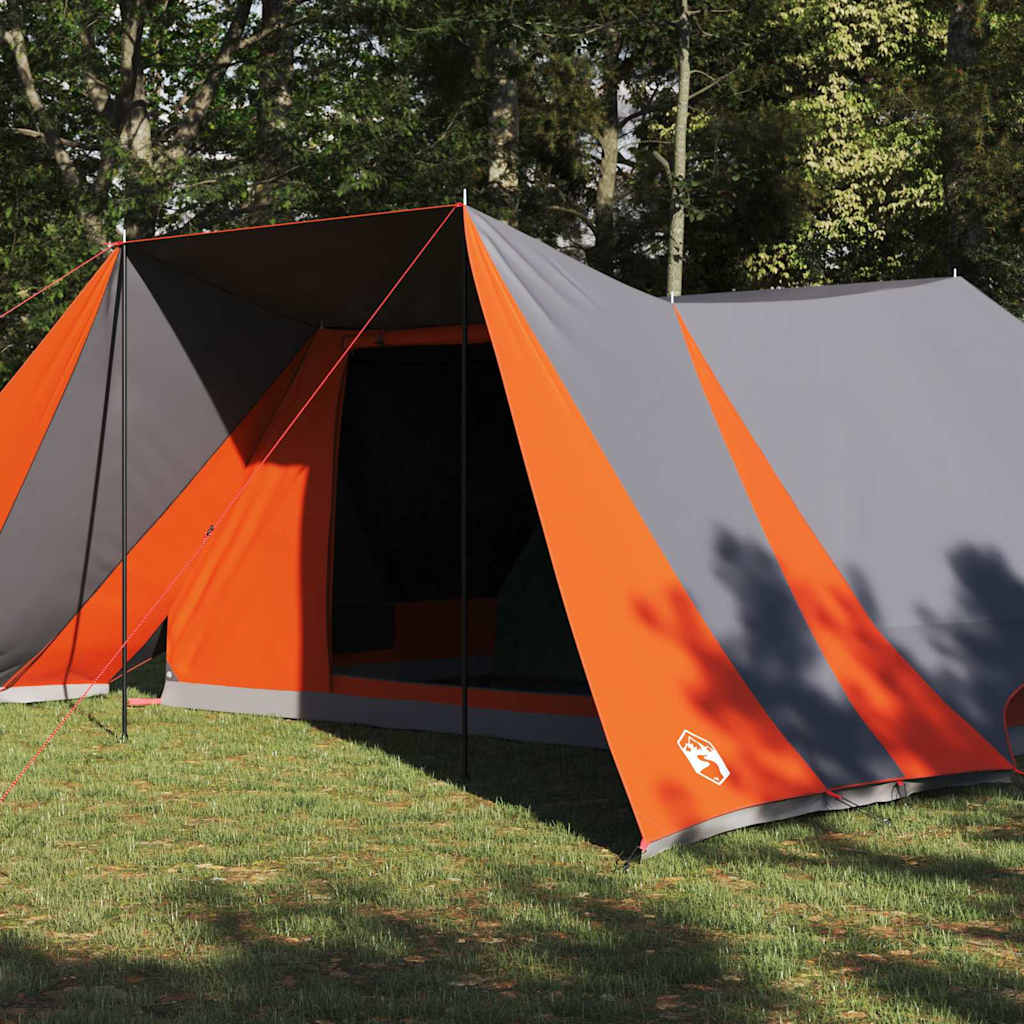 Tenda Tipi 12 persona Grigio e arancione taffetà