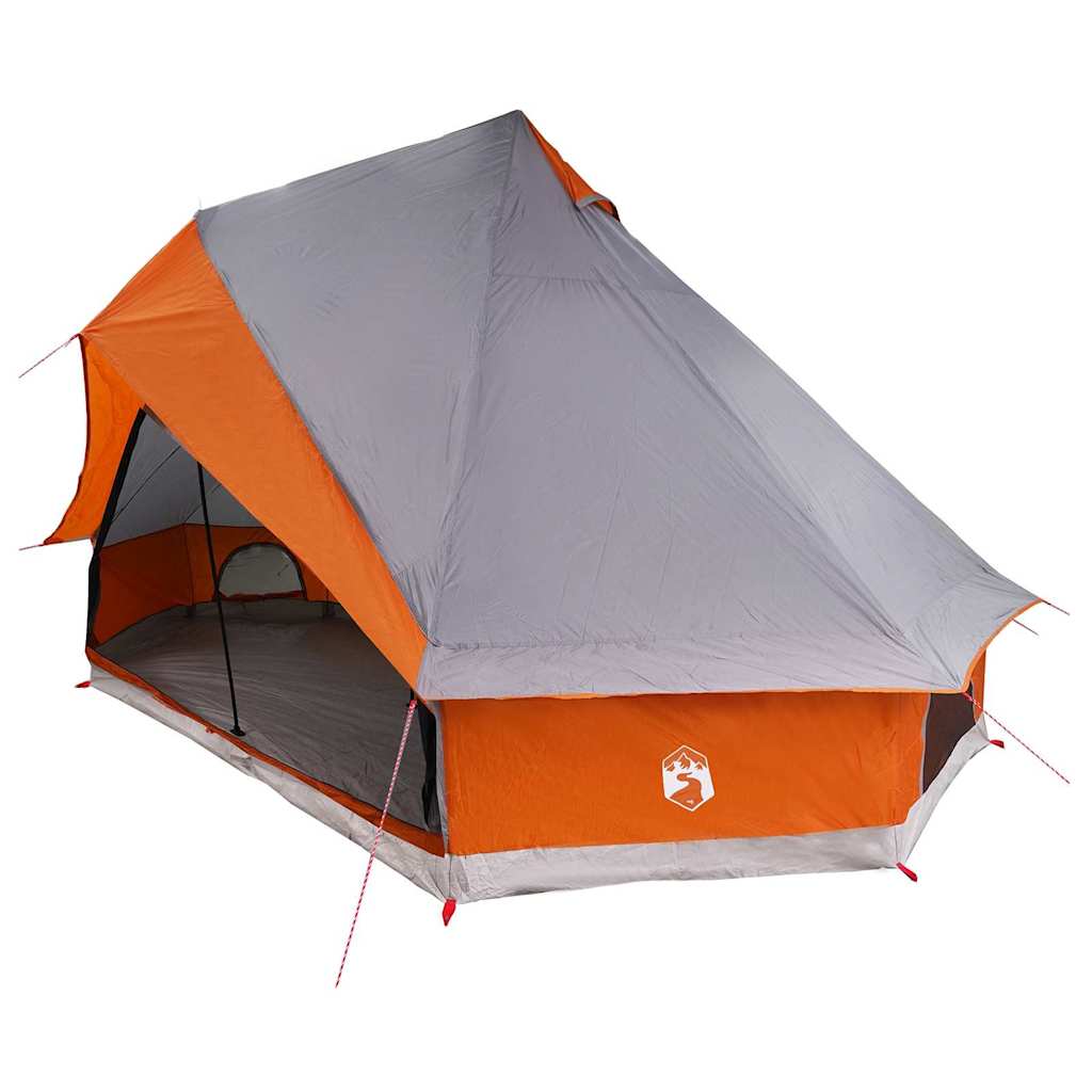 Tenda Tipi 8 persona Grigio e arancione taffetà