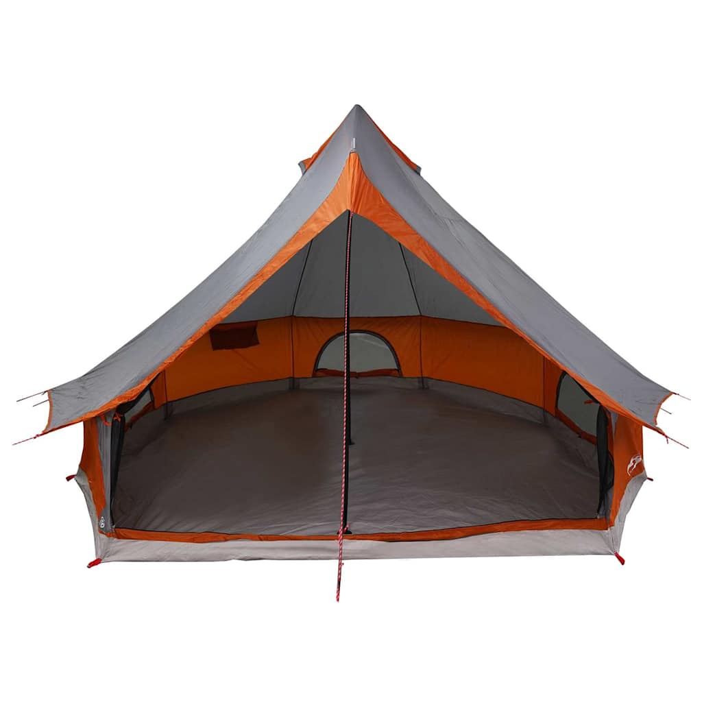 Tenda Tipi 8 persona Grigio e arancione taffetà