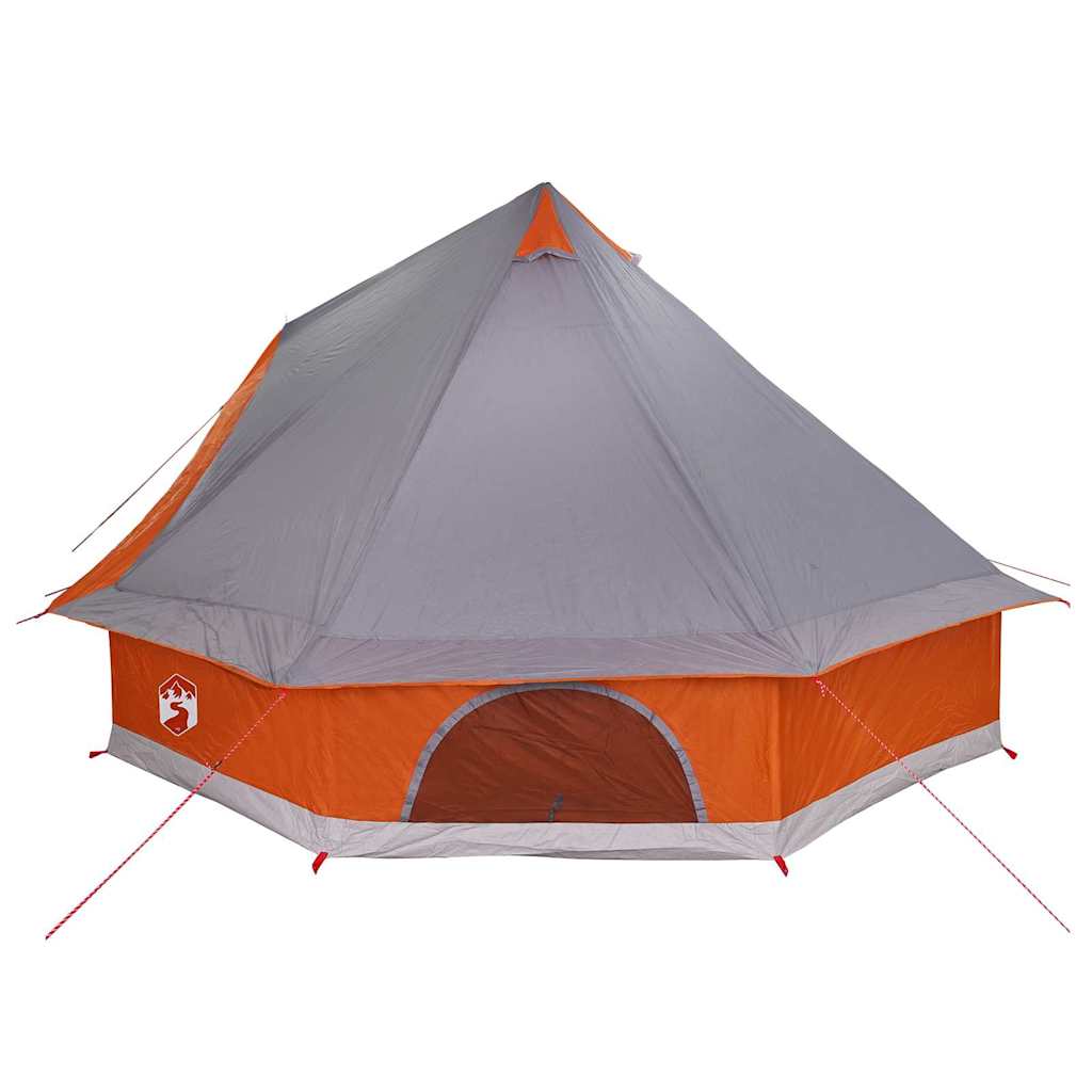 Tenda Tipi 8 persona Grigio e arancione taffetà