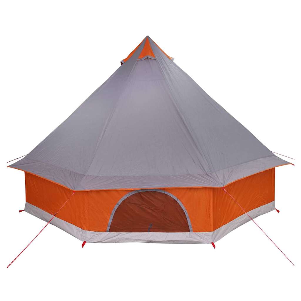 Tenda Tipi 8 persona Grigio e arancione taffetà