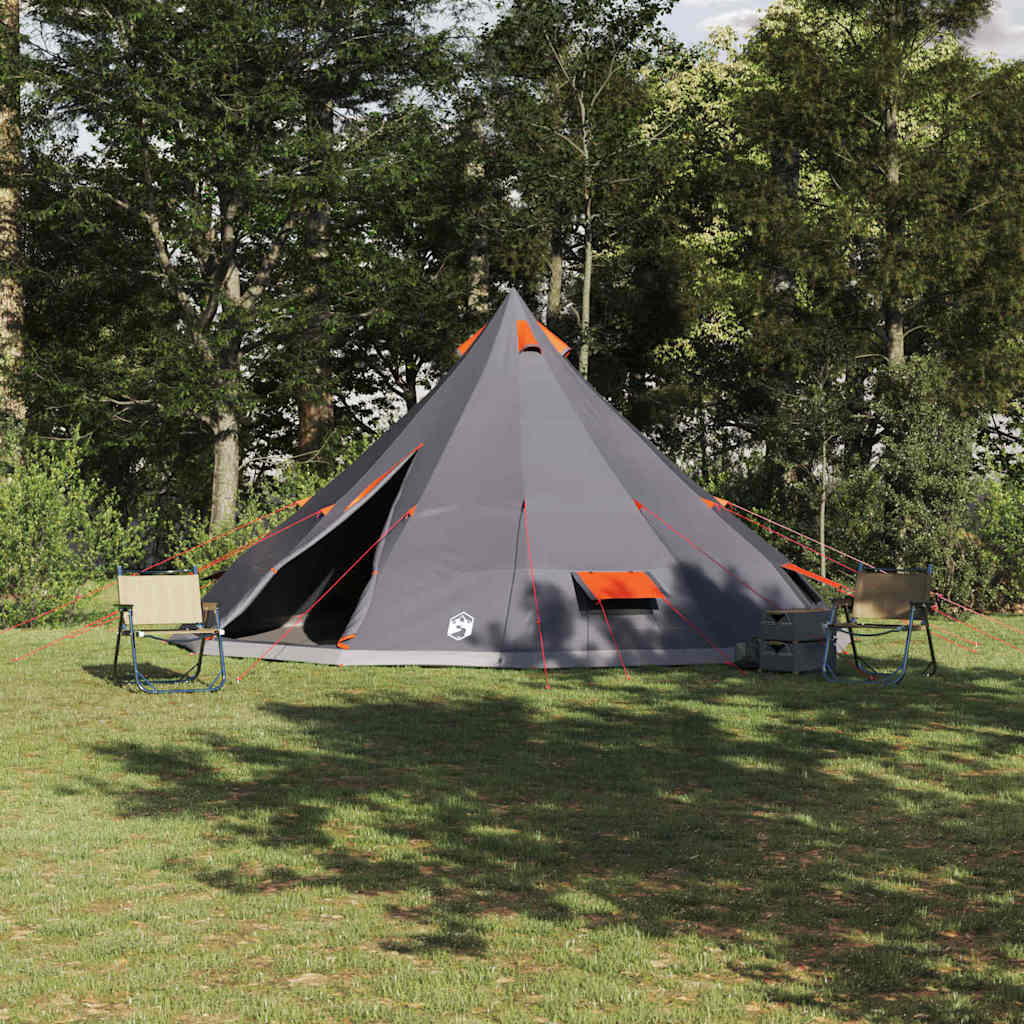 Tenda Tipi Grigio e arancione 560 x 560 x 300 cm taffetà