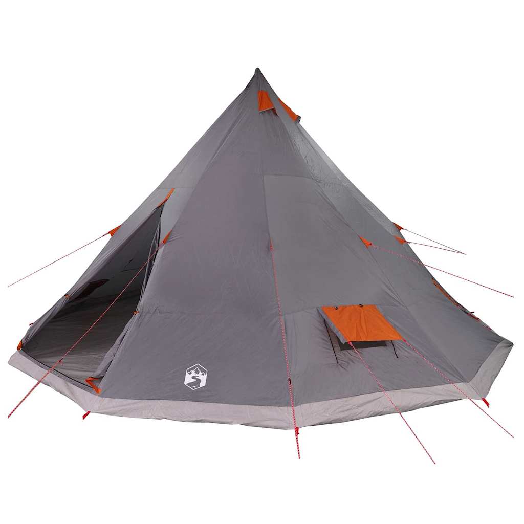 Tenda Tipi Grigio e arancione 560 x 560 x 300 cm taffetà