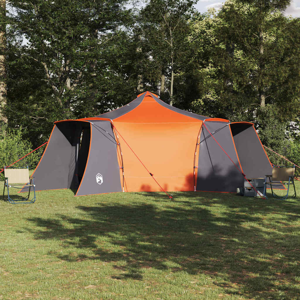 Tenda Tipi 8 persona Grigio e arancione taffetà