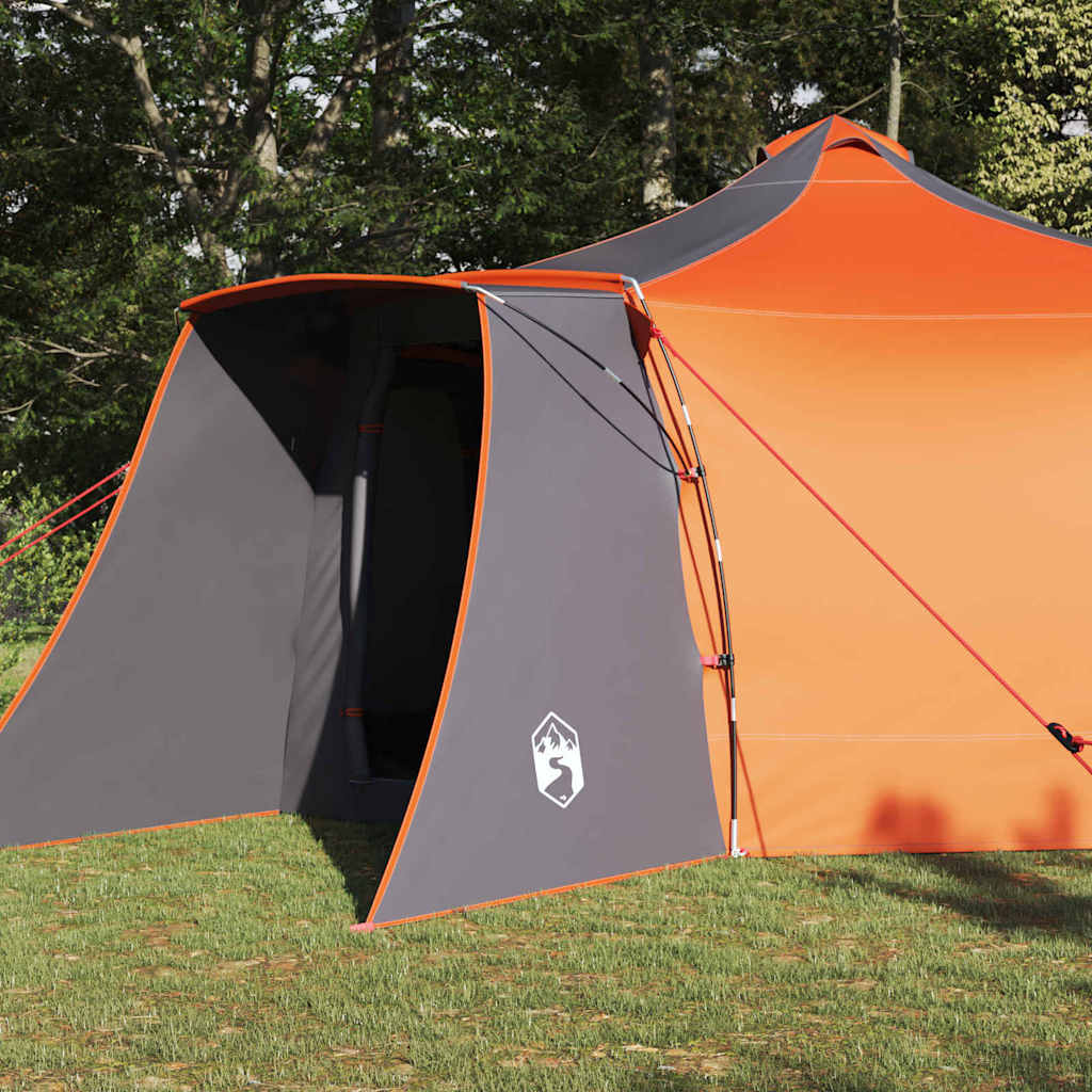 Tenda Tipi 8 persona Grigio e arancione taffetà