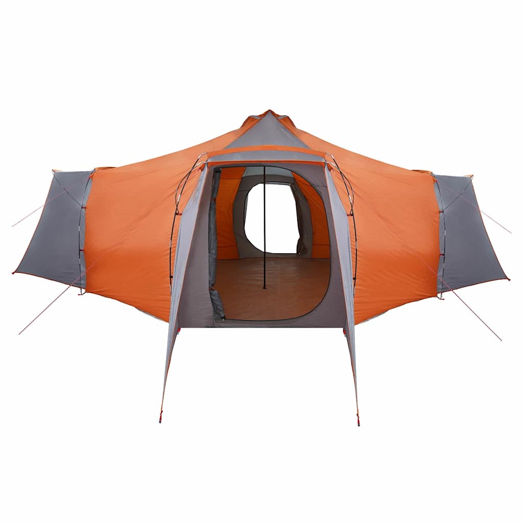 Tenda Tipi 8 persona Grigio e arancione taffetà