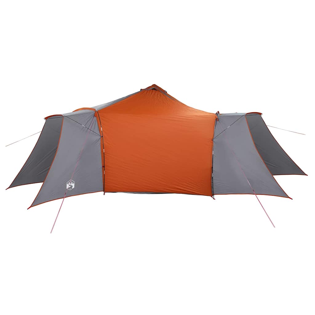 Tenda Tipi 8 persona Grigio e arancione taffetà