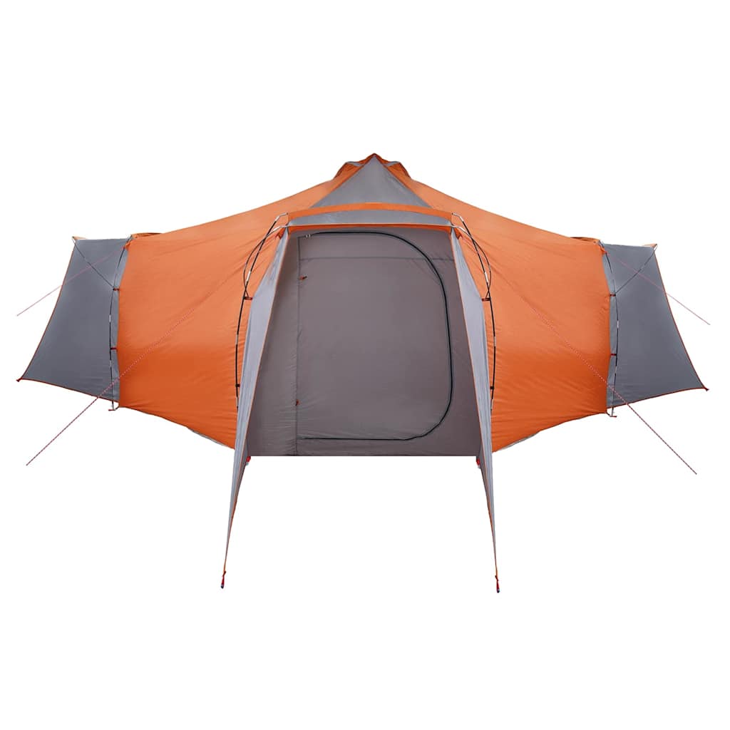 Tenda Tipi 8 persona Grigio e arancione taffetà