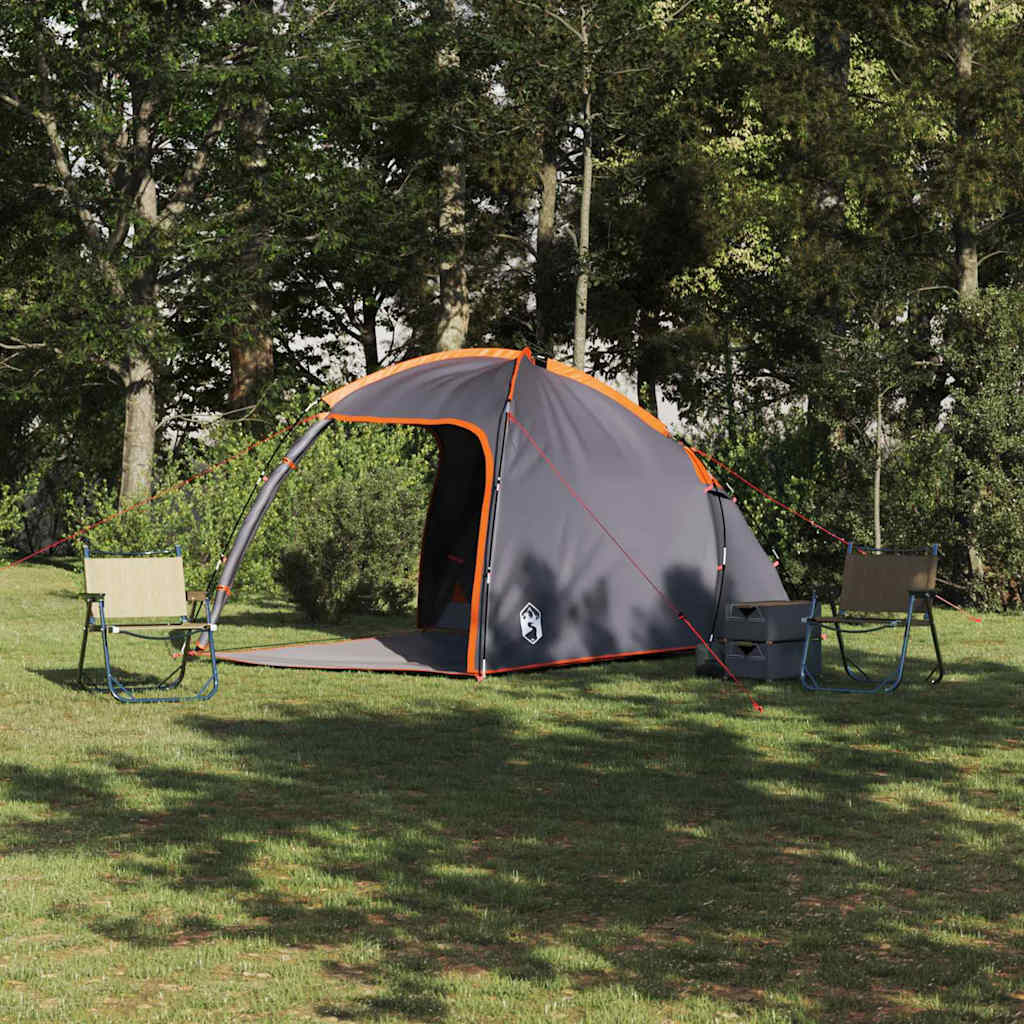 Tenda Capanna 2 persona Grigio e arancione taffetà
