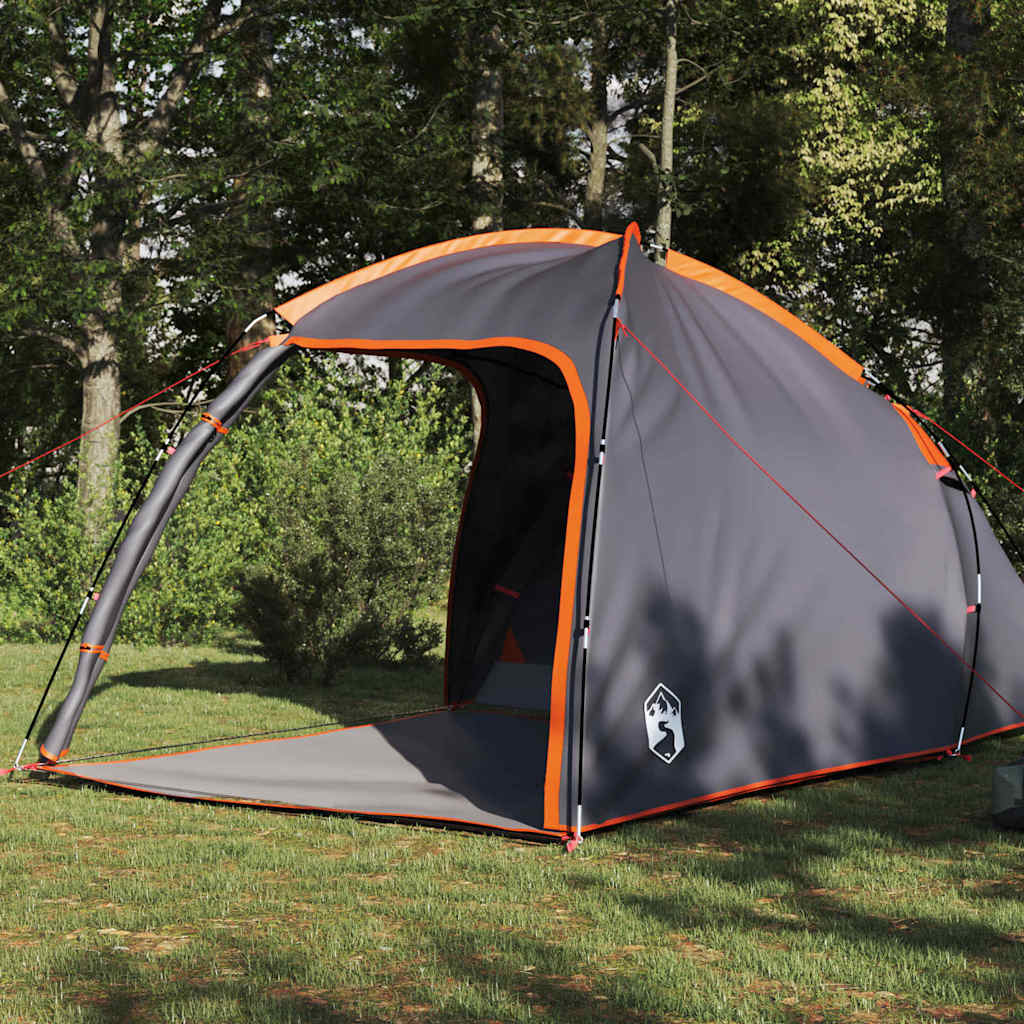 Tenda Capanna 2 persona Grigio e arancione taffetà