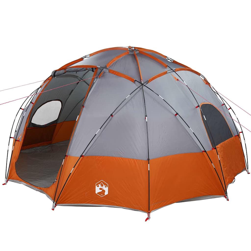 Tenda a Cupola Grigio e arancione 475 x 475 x 235 cm taffetà