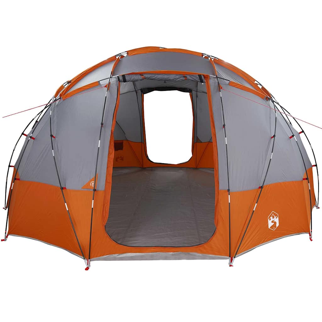 Tenda a Cupola Grigio e arancione 475 x 475 x 235 cm taffetà