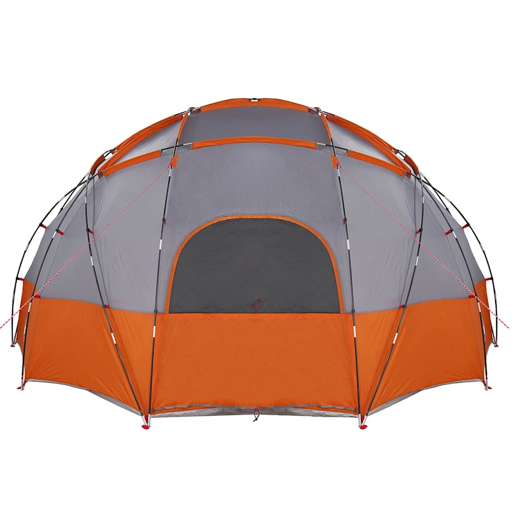 Tenda a Cupola Grigio e arancione 475 x 475 x 235 cm taffetà