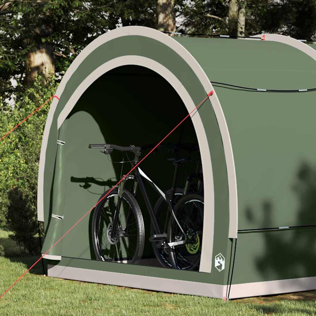 Tenda porta biciclette Verde 256 x 222 x 182 cm taffetà