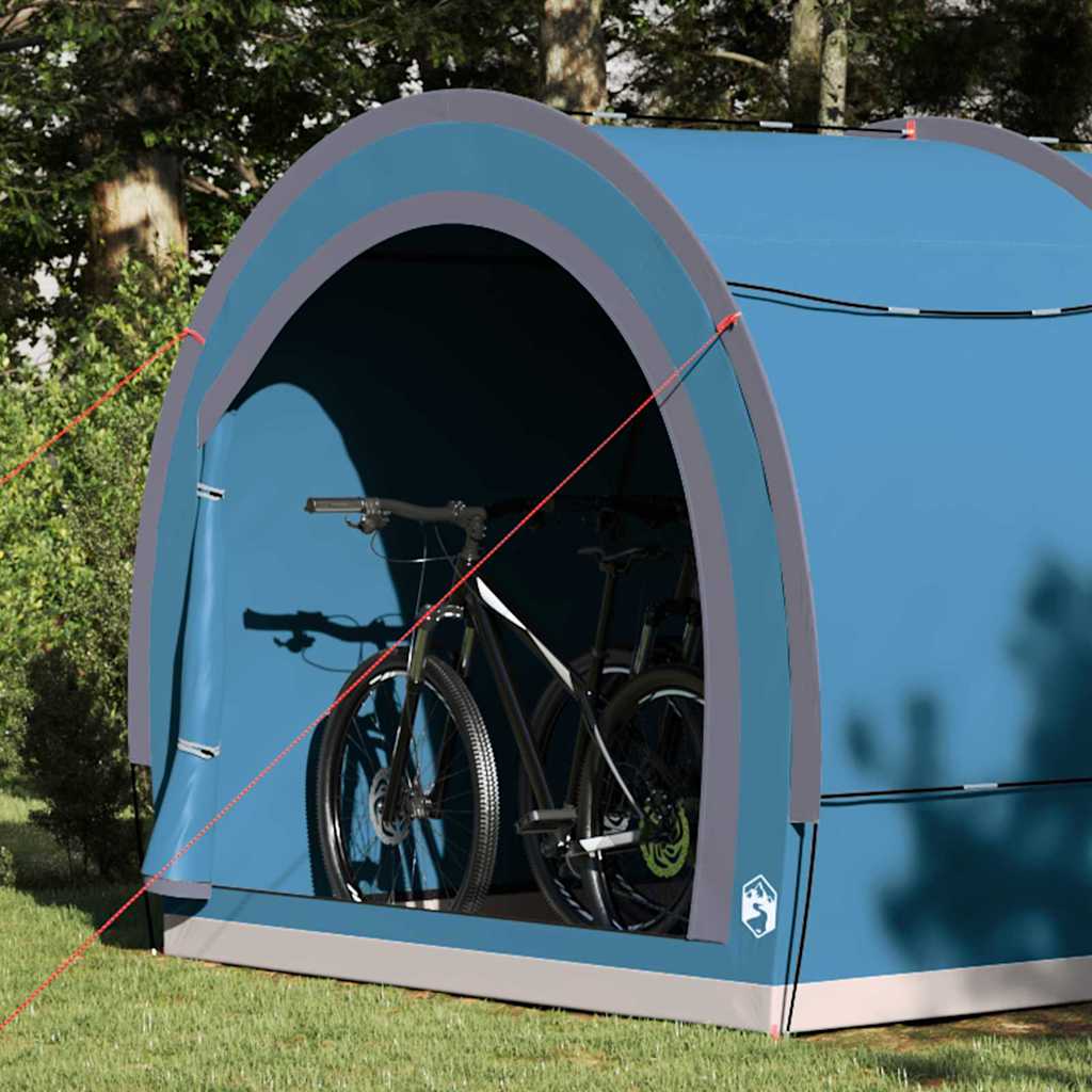Tenda porta biciclette con tetto Blu 256 x 222 x 182 cm taffetà