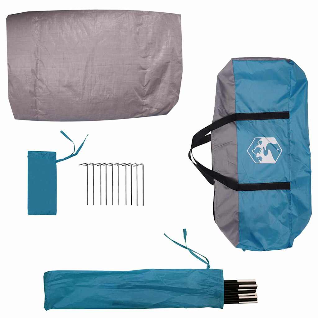 Tenda porta biciclette con tetto Blu 256 x 222 x 182 cm taffetà