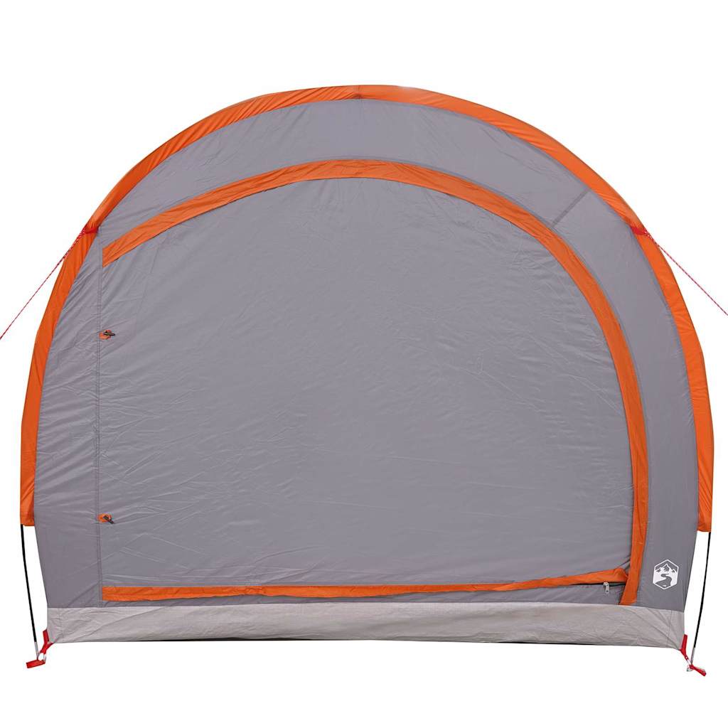Tenda porta biciclette Grigio e arancione 256 x 222 x 182 cm