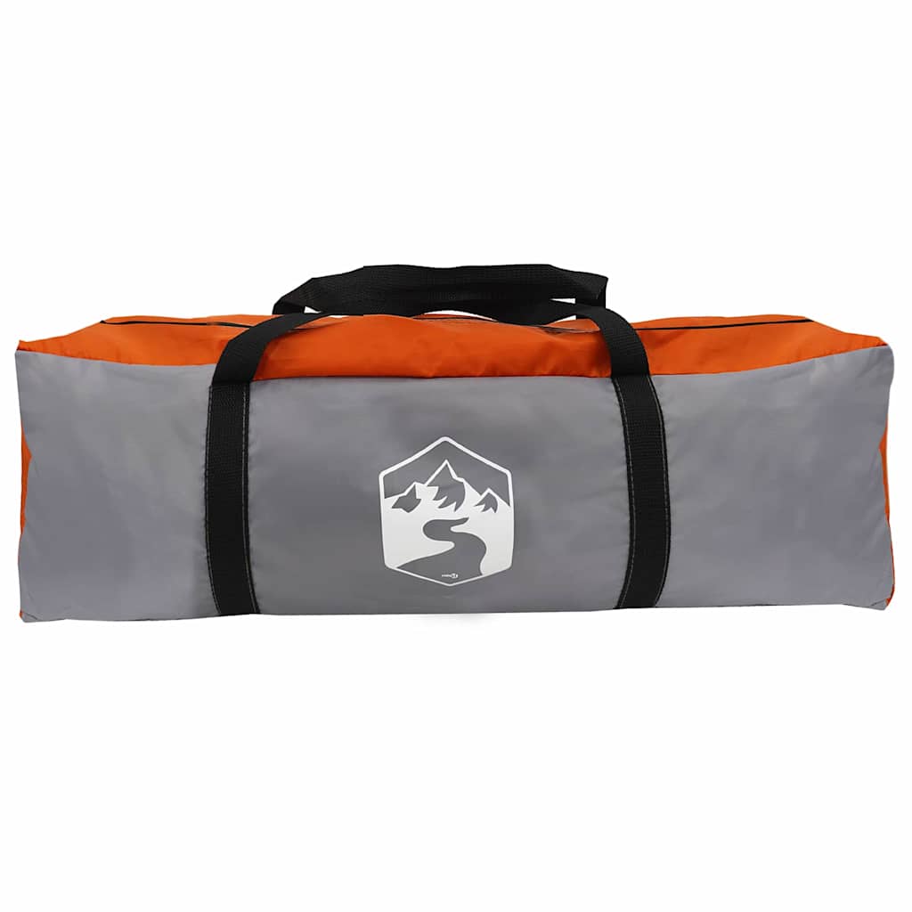 Tenda porta biciclette Grigio e arancione 256 x 222 x 182 cm