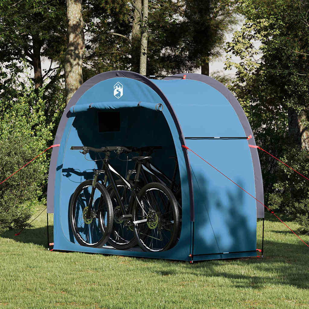Tenda porta biciclette Blu 210 x 90 x 174 cm
