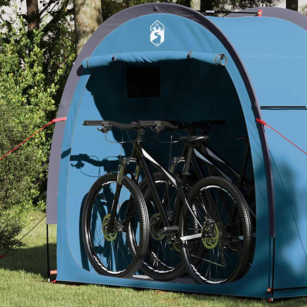 Tenda porta biciclette Blu 210 x 90 x 174 cm