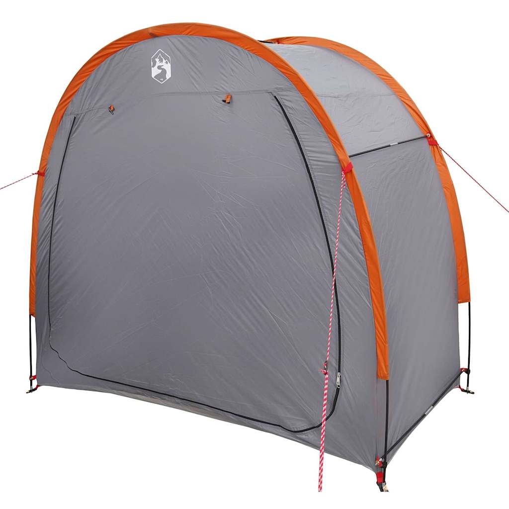 Tenda porta biciclette Grigio e arancione 210 x 90 x 174 cm