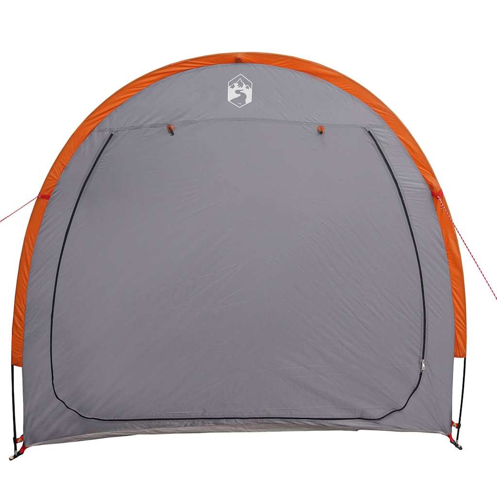 Tenda porta biciclette Grigio e arancione 210 x 90 x 174 cm