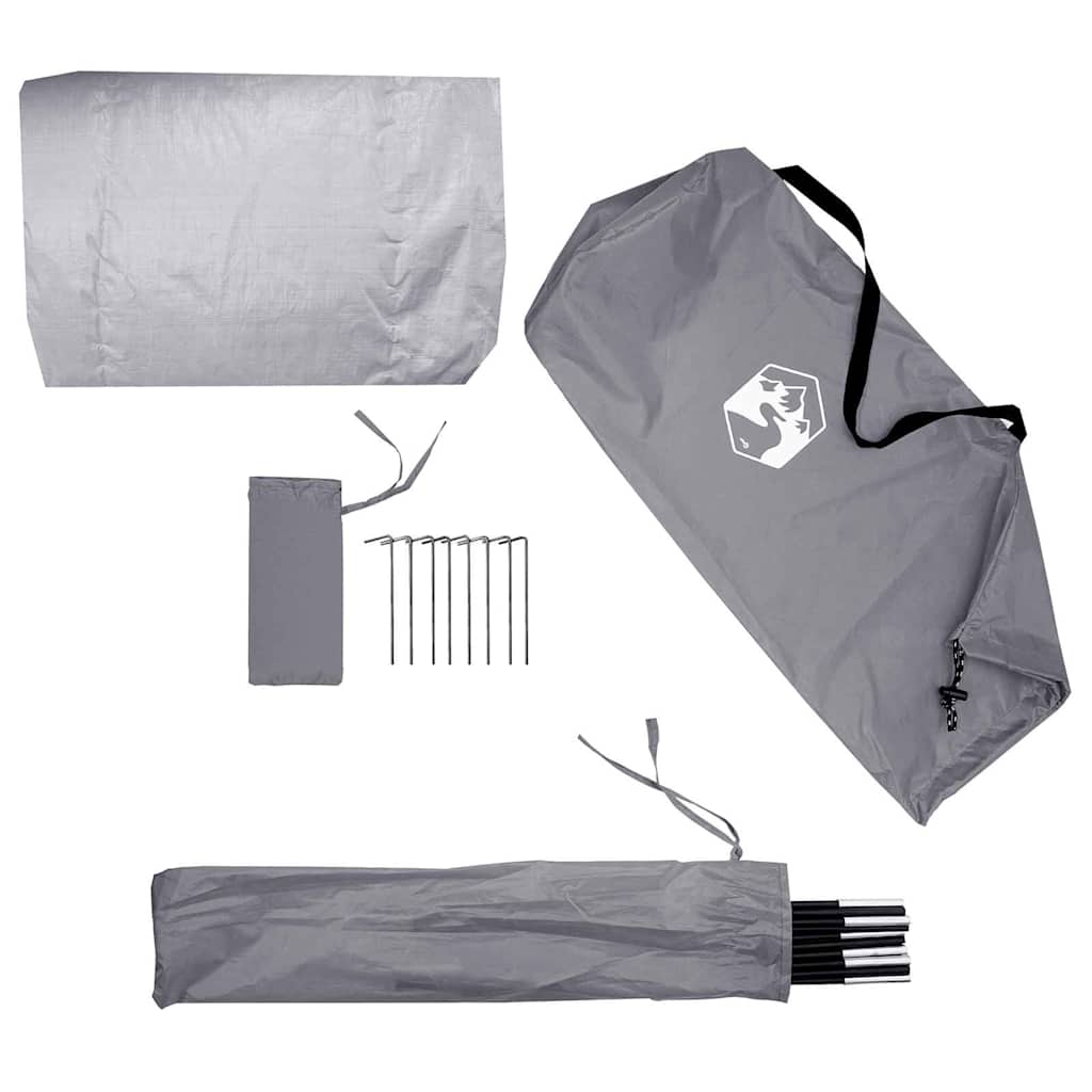 Tenda porta biciclette Grigio e arancione 210 x 90 x 174 cm