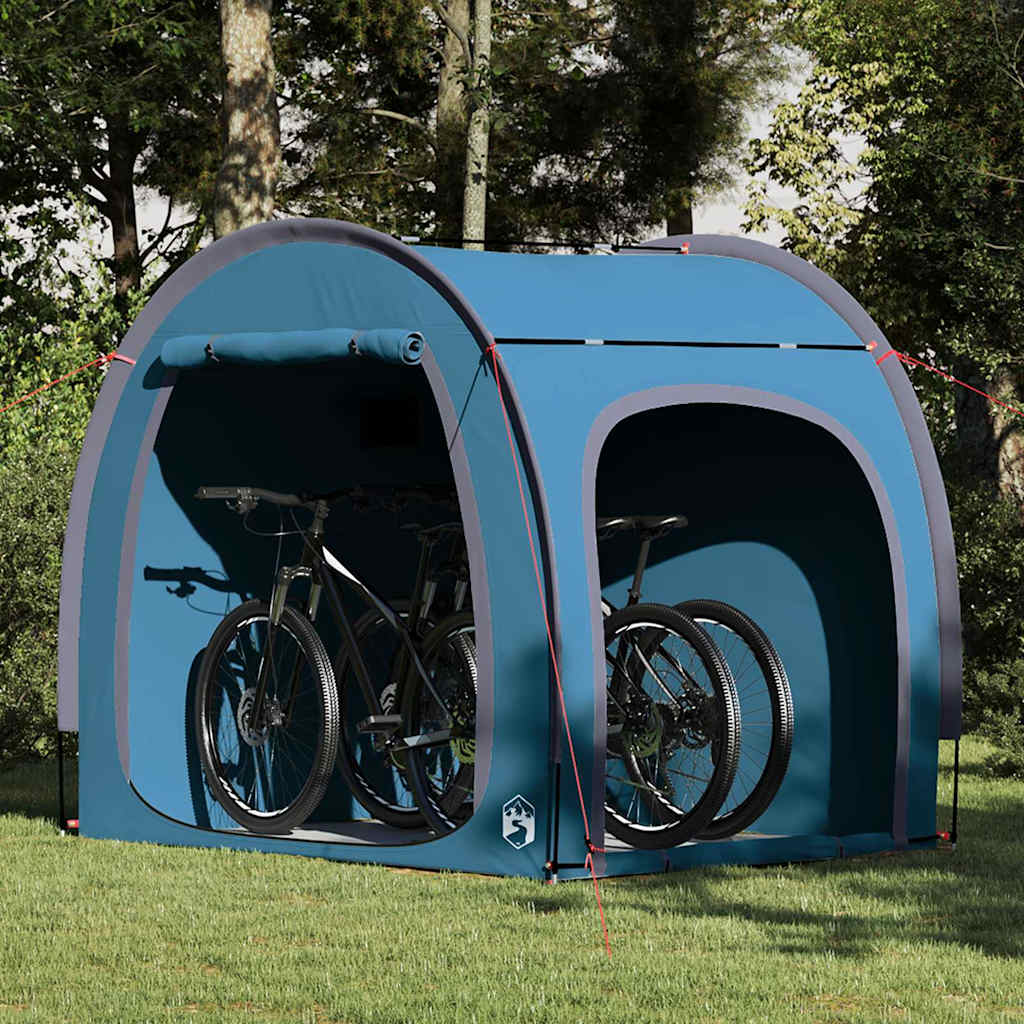Tenda porta biciclette Blu 210 x 156 x 180 cm