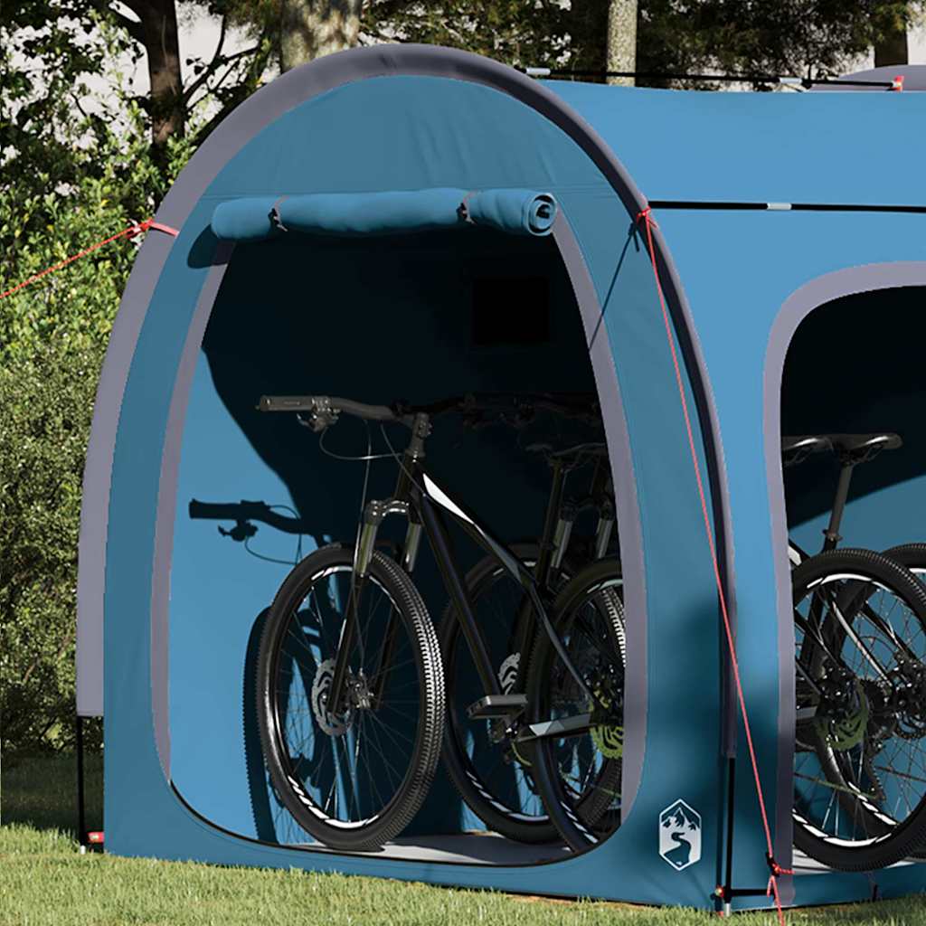 Tenda porta biciclette Blu 210 x 156 x 180 cm