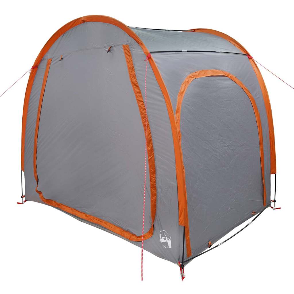 Tenda porta biciclette 210 x 156 x 180 cm Grigio e arancione